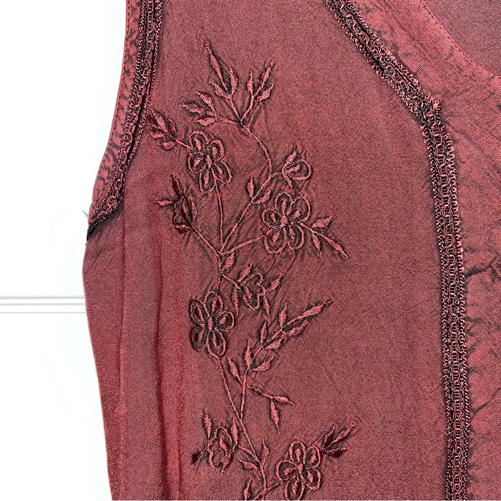 India Boutique free size burgundy jumper dress - Picture 6 of 14